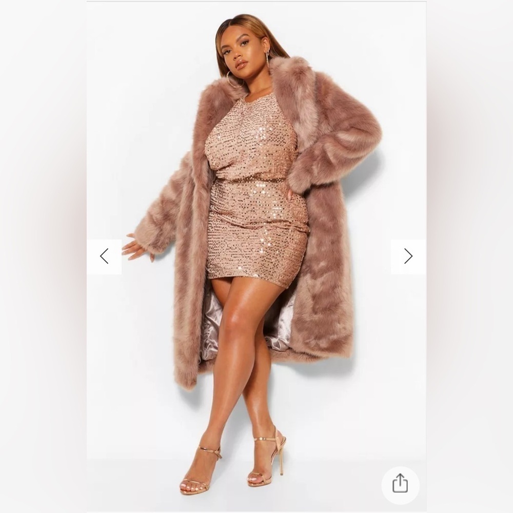 Boohoo blouson sleeve sequin, mini dress - Picture 3 of 14